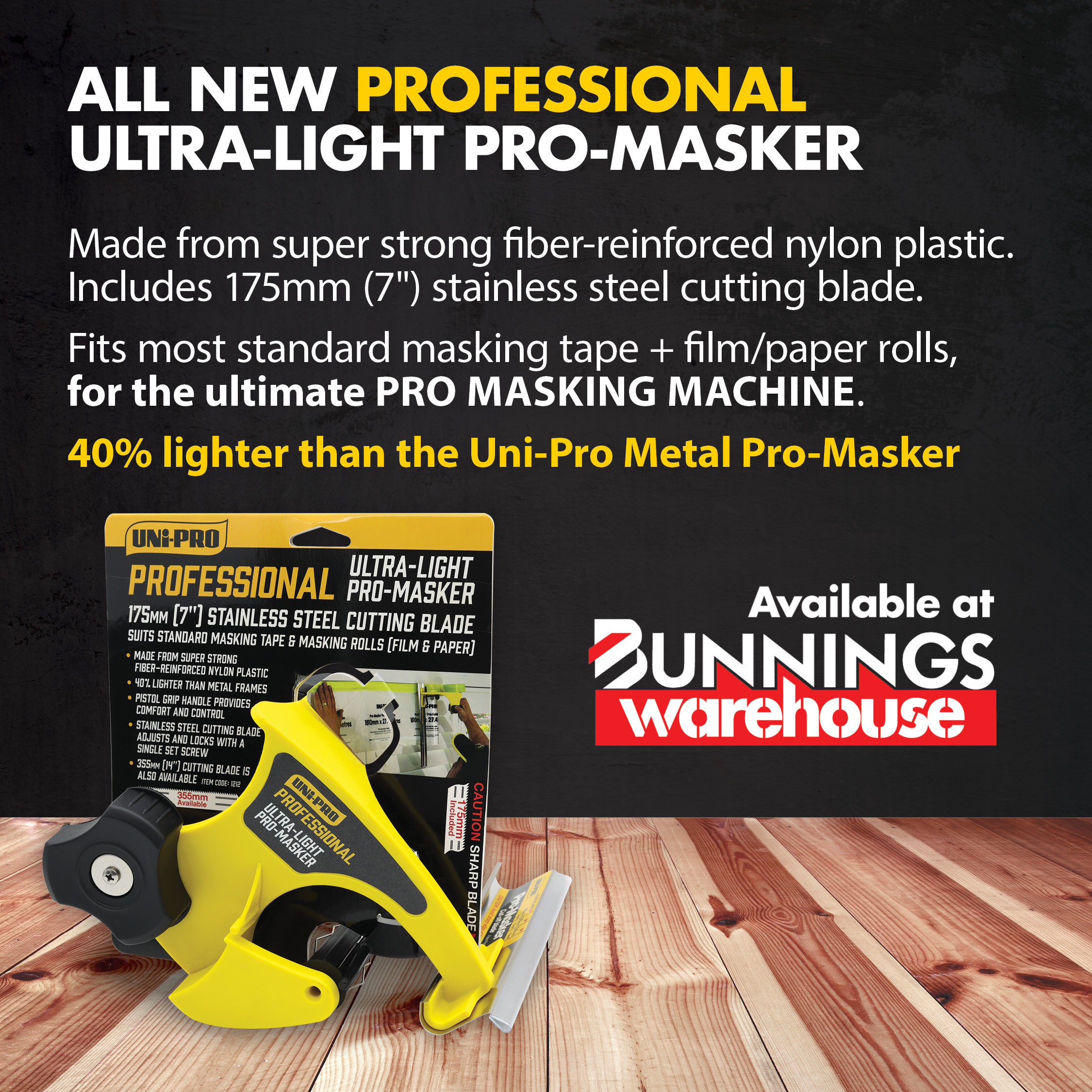Uni-Pro Masking Machine Ultra Light Pro Masker - Bunnings Australia