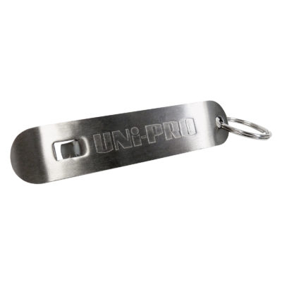 UNi-PRO Paint tin opener and bottle opener key ring