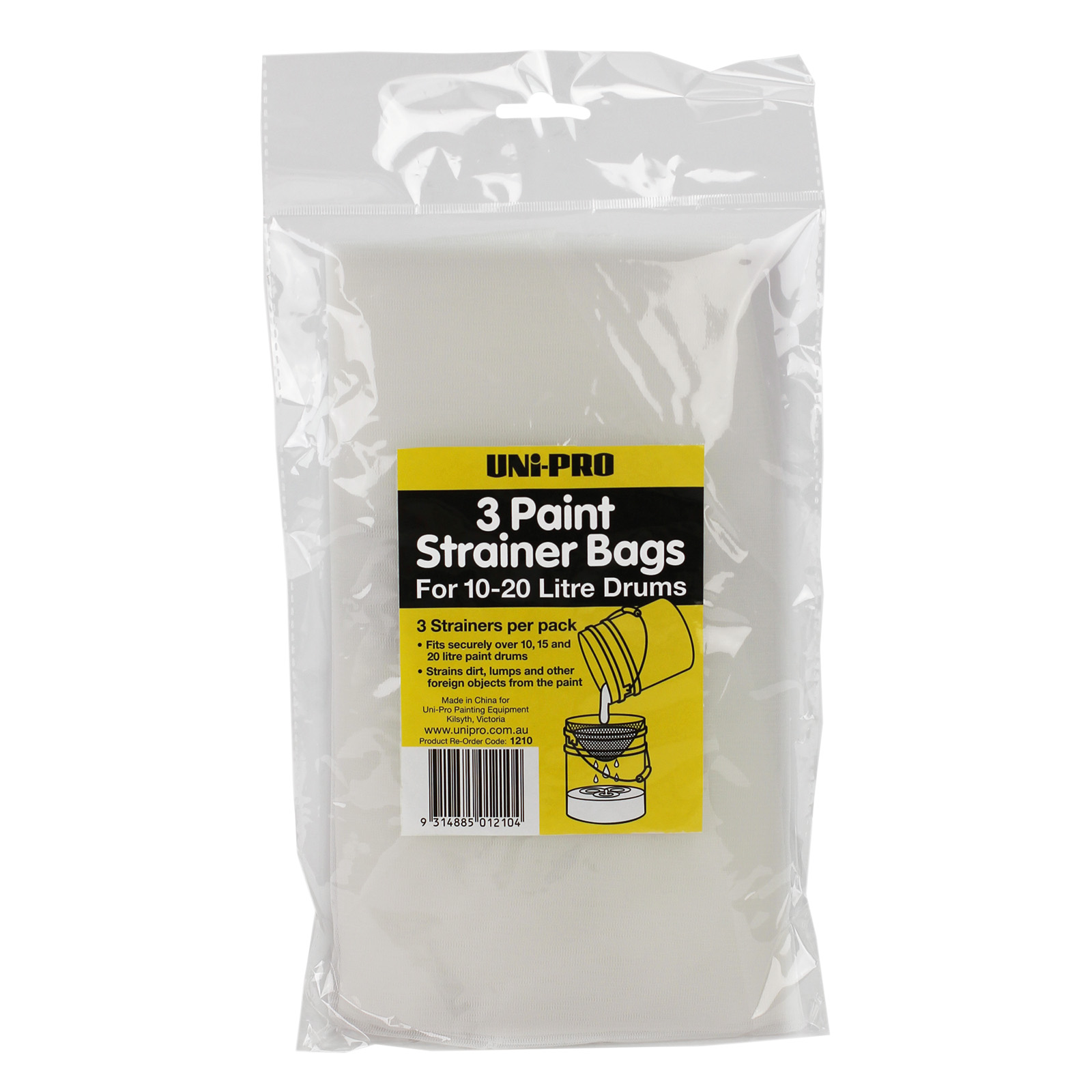 UNi-PRO Paint Strainer Bags - for Larger Paint Tins