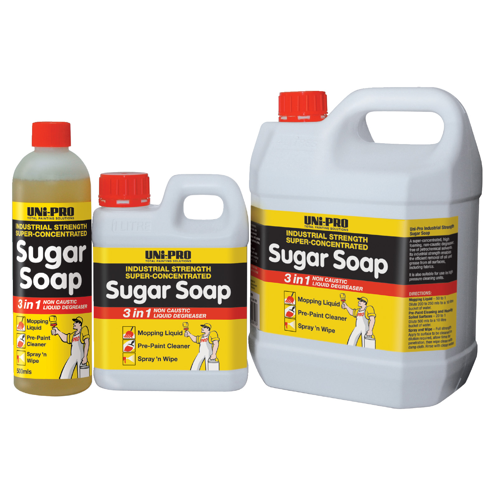 UNi-PRO 3 in 1 Sugar Soap (Concentrate)