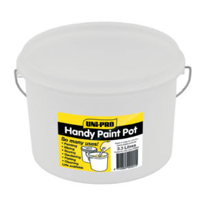 UNi-PRO 3.3 litre Handy Paint Pot Clear Plastic
