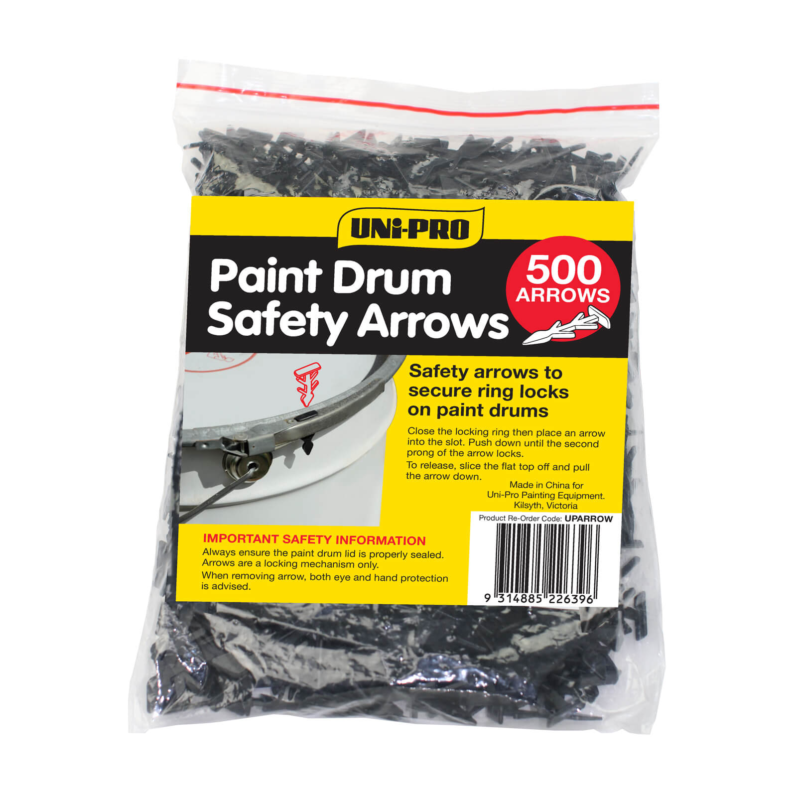 UNi-PRO Paint Drum Safety Arrows