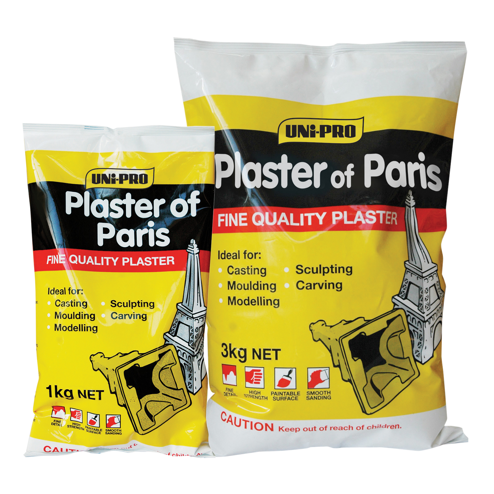 Plaster/ Uni-Pro Plaster of Paris 3kg/ Moulding/Sculpting/Casting