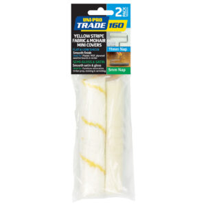 UNi-PRO Trade 160mm Yellow Stripe Cover 11mm Nap & Mohair Cover 5mm Nap 2 Pack