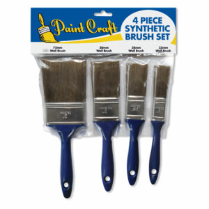 Paint Craft Synthetic Brush 4 Piece Set